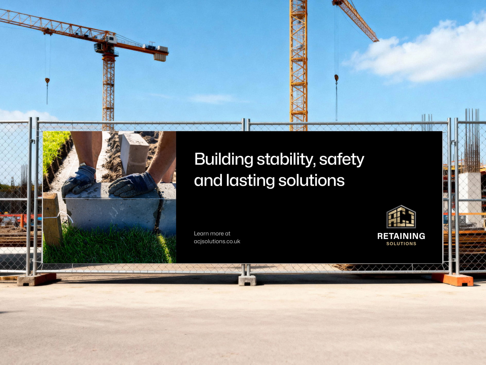 The ACJ Retaining Solutions brand and website, designed by HIYA